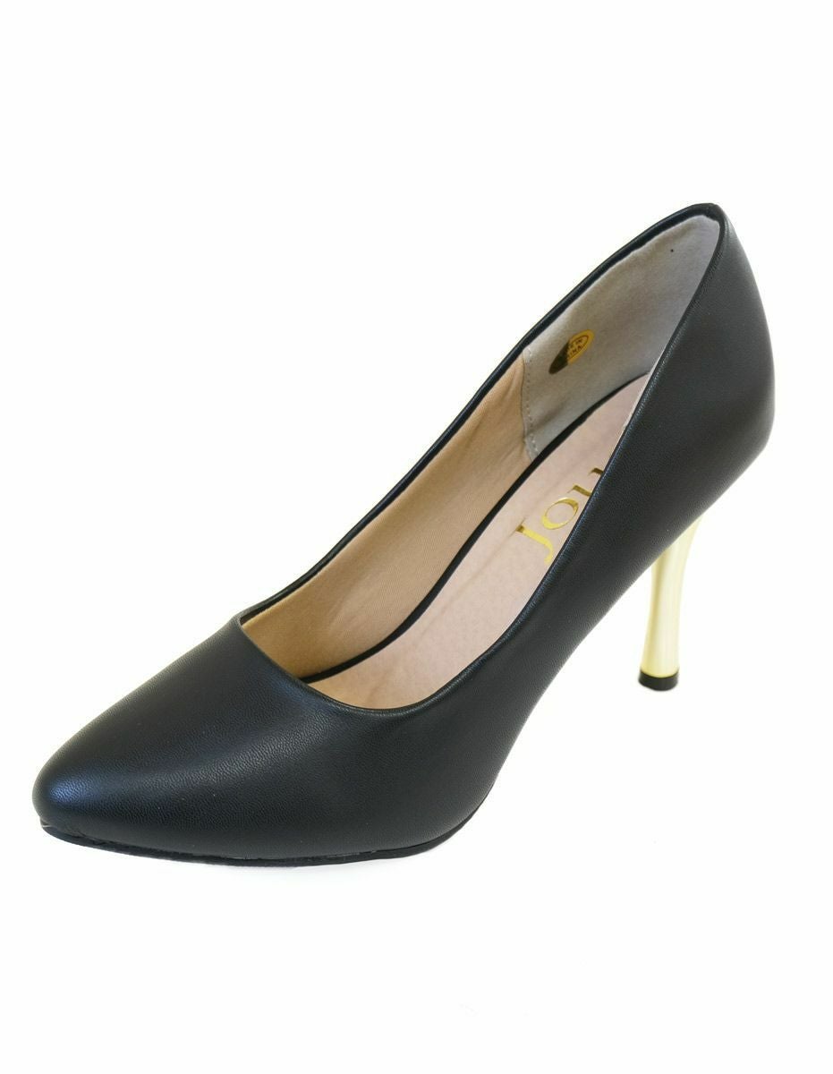 メタリックヒールパンプス レディース ブラック レッド ホワイト