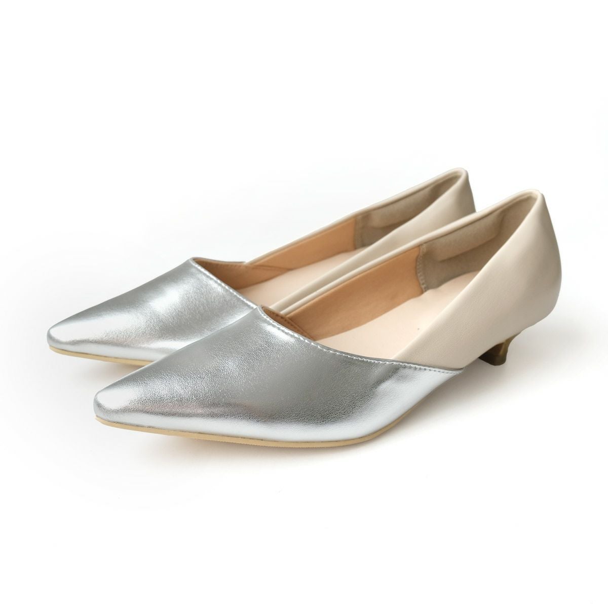 バイカラーポインテッドトゥパンプス レディース | 《公式》レディース