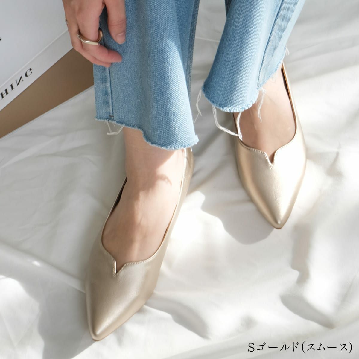 Vカットポインテッドトゥパンプス レディース | 《公式》レディース