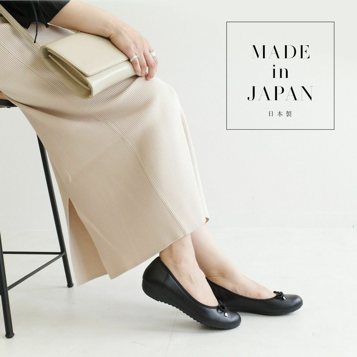 リボンモチーフバレエシューズ レディース | 《公式》レディース