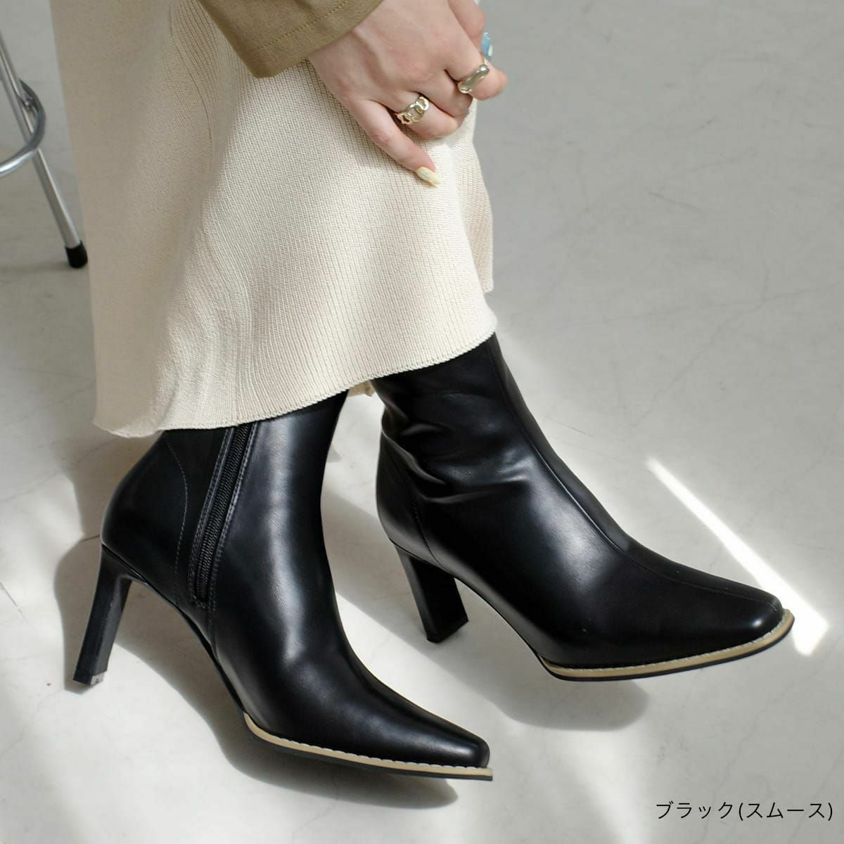 スクエアトゥブーツ レディース | 《公式》レディースシューズ通販