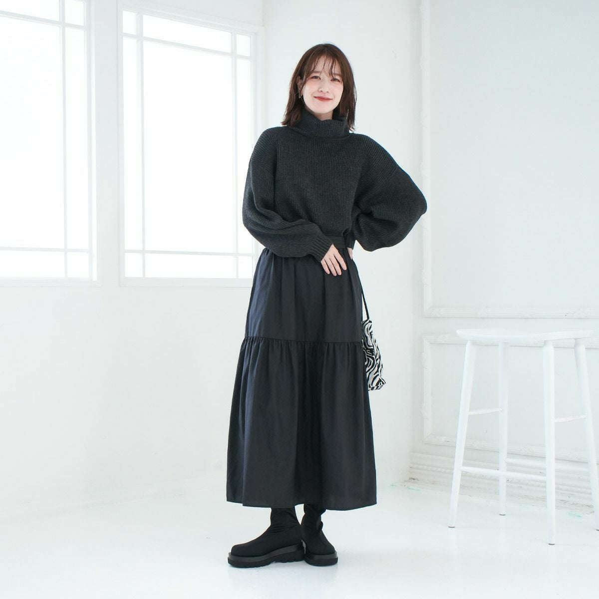 在庫限り！特別価格！】トラックソールストレッチロングブーツ