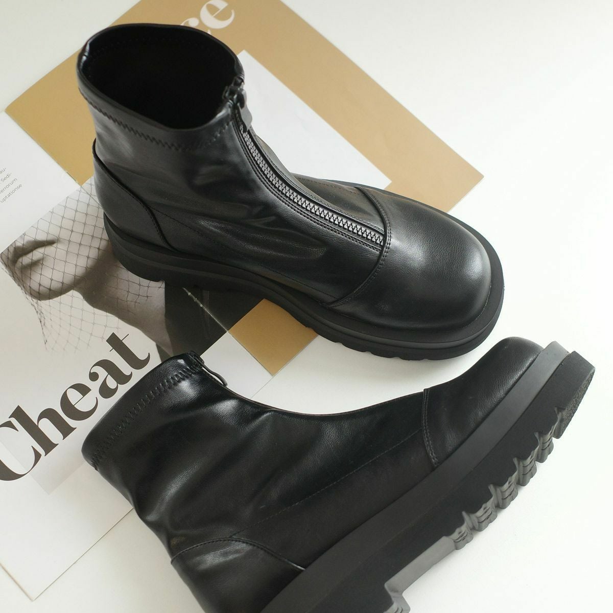 フロントジップブーツ レディース | 《公式》レディースシューズ通販