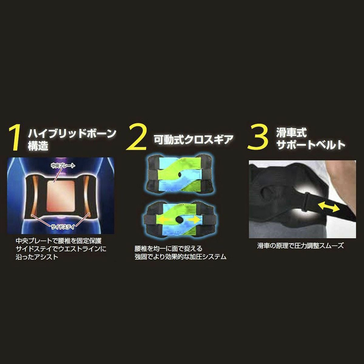 デュアル・エックス腰サポートベルト | 《公式》レディースシューズ