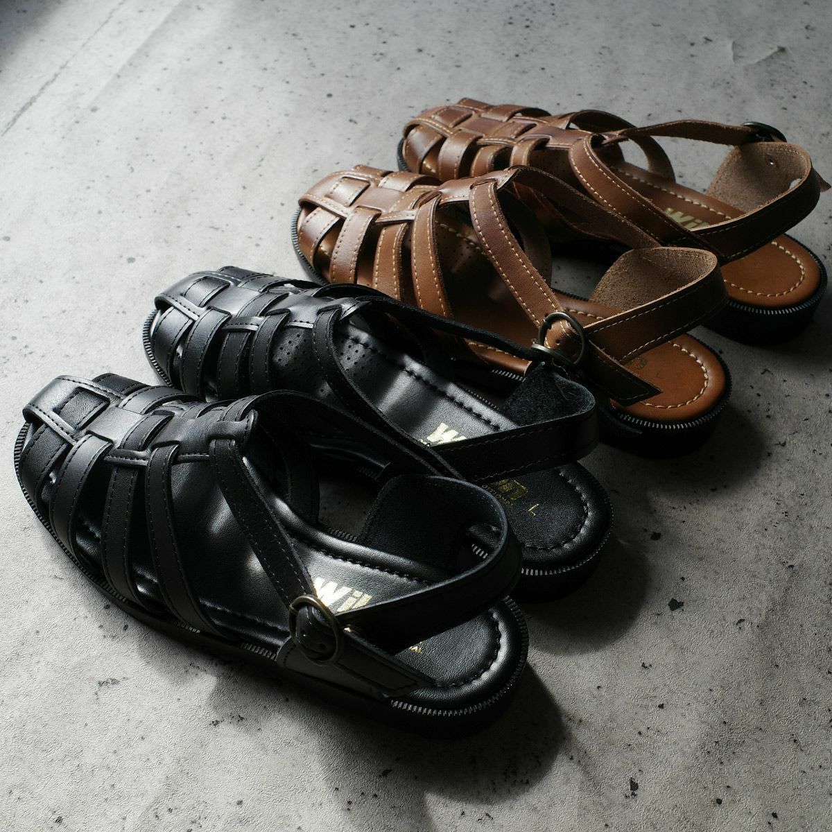 在庫限り！特別価格！】本革ドライビングサンダルドライバーシューズ