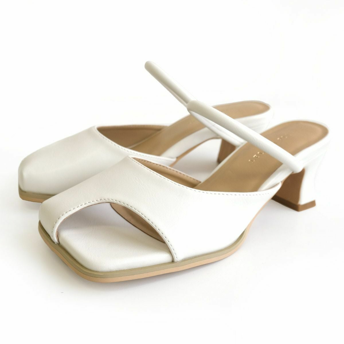 在庫限り！特別価格！】オープントゥミュールサンダル レディース