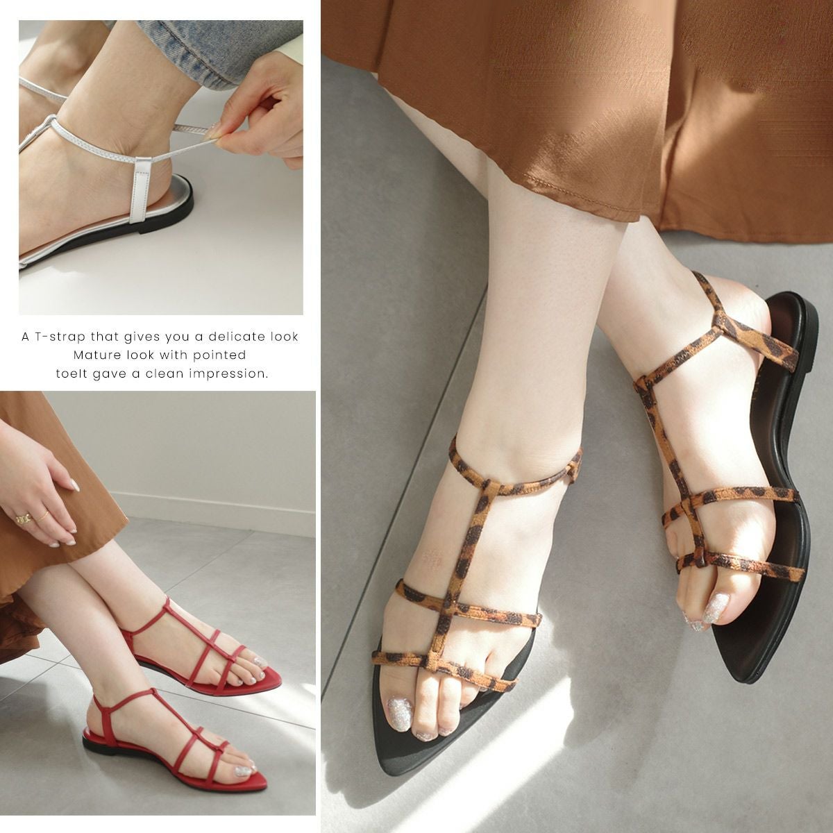 期間限定SALE】ポインテッドトゥWストラップ レディース | 《公式