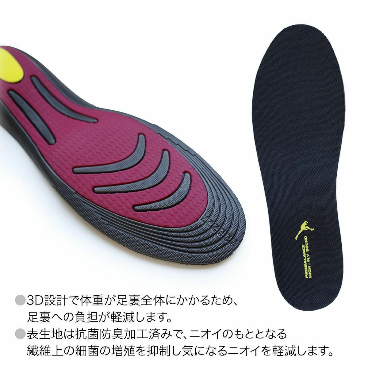 インソール（中敷）is-fitイズフィットプロバランスハイフライバウンド