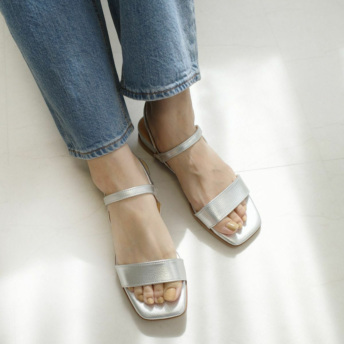 バックストラップサンダル日本製本革 レディース | 《公式》レディース