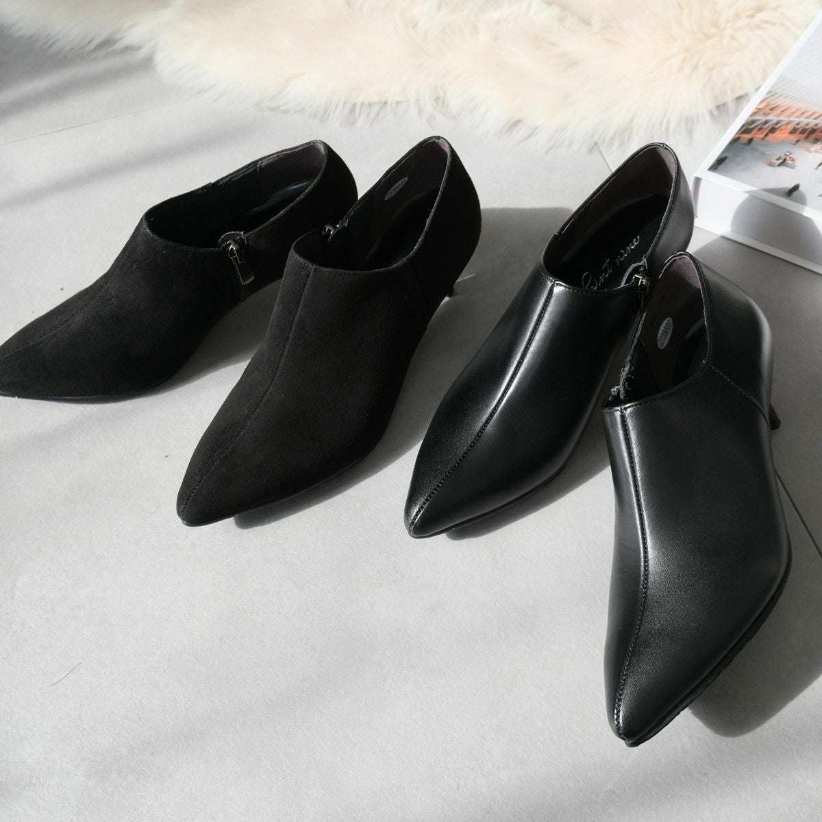 ポインテッドトゥブーティ日本製本革 レディース | 《公式》レディース