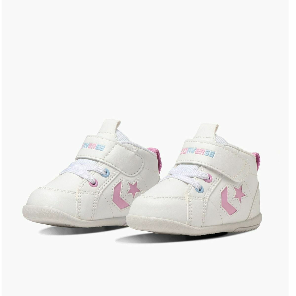 ホワイト×ピンク×サックス