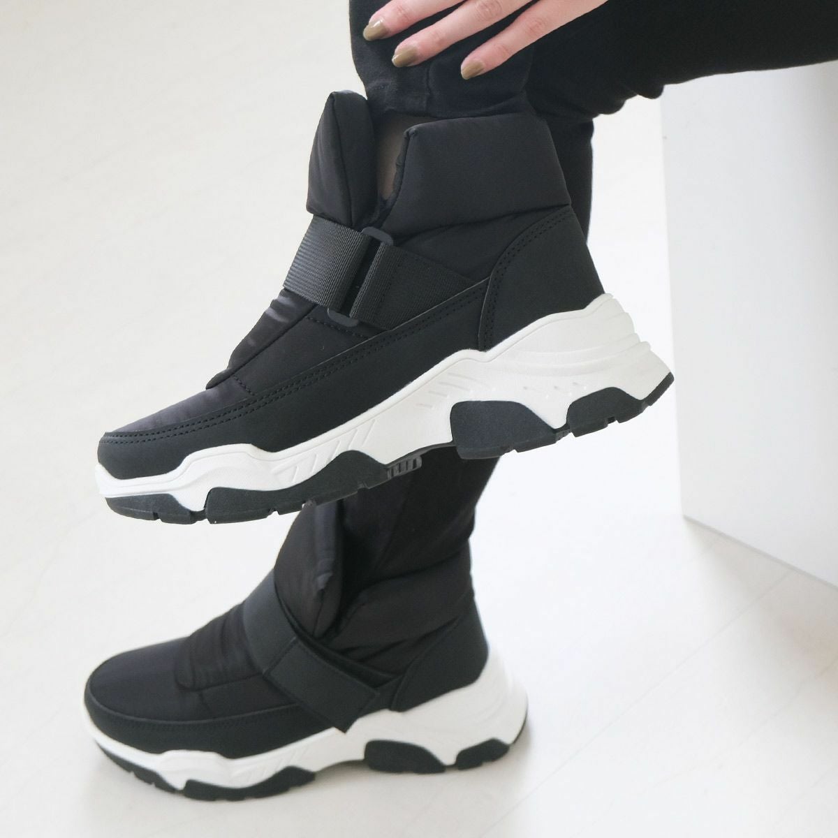 ダウンスニーカースニーカーソールスノーブーツ レディース | 《公式