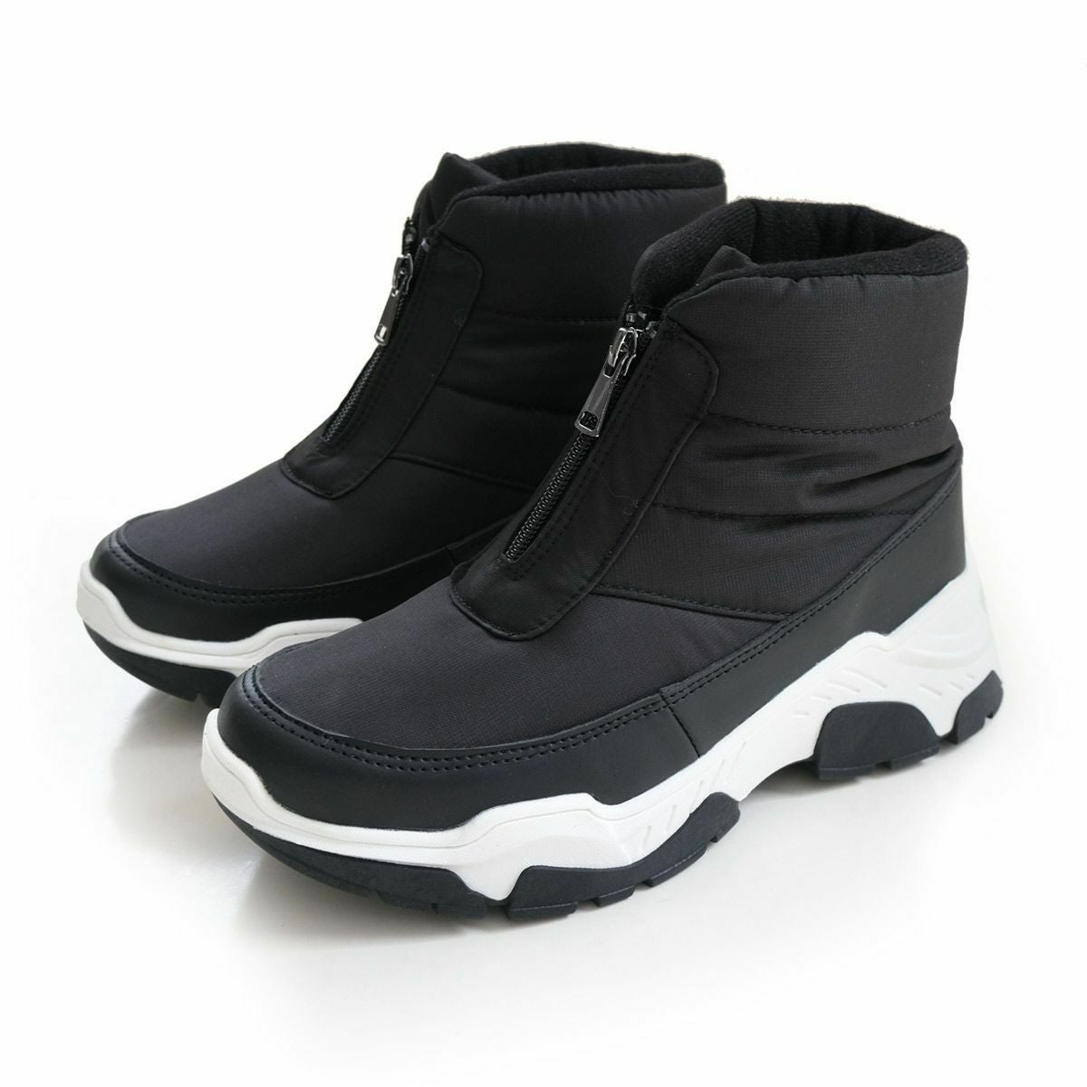 ジップスノーブーツスニーカーソールスノーブーツ レディース | 《公式
