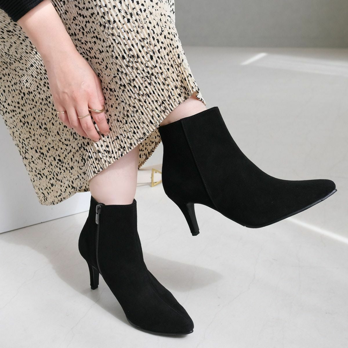 ポインテッドトゥブーツ日本製本革 レディース | 《公式》レディース