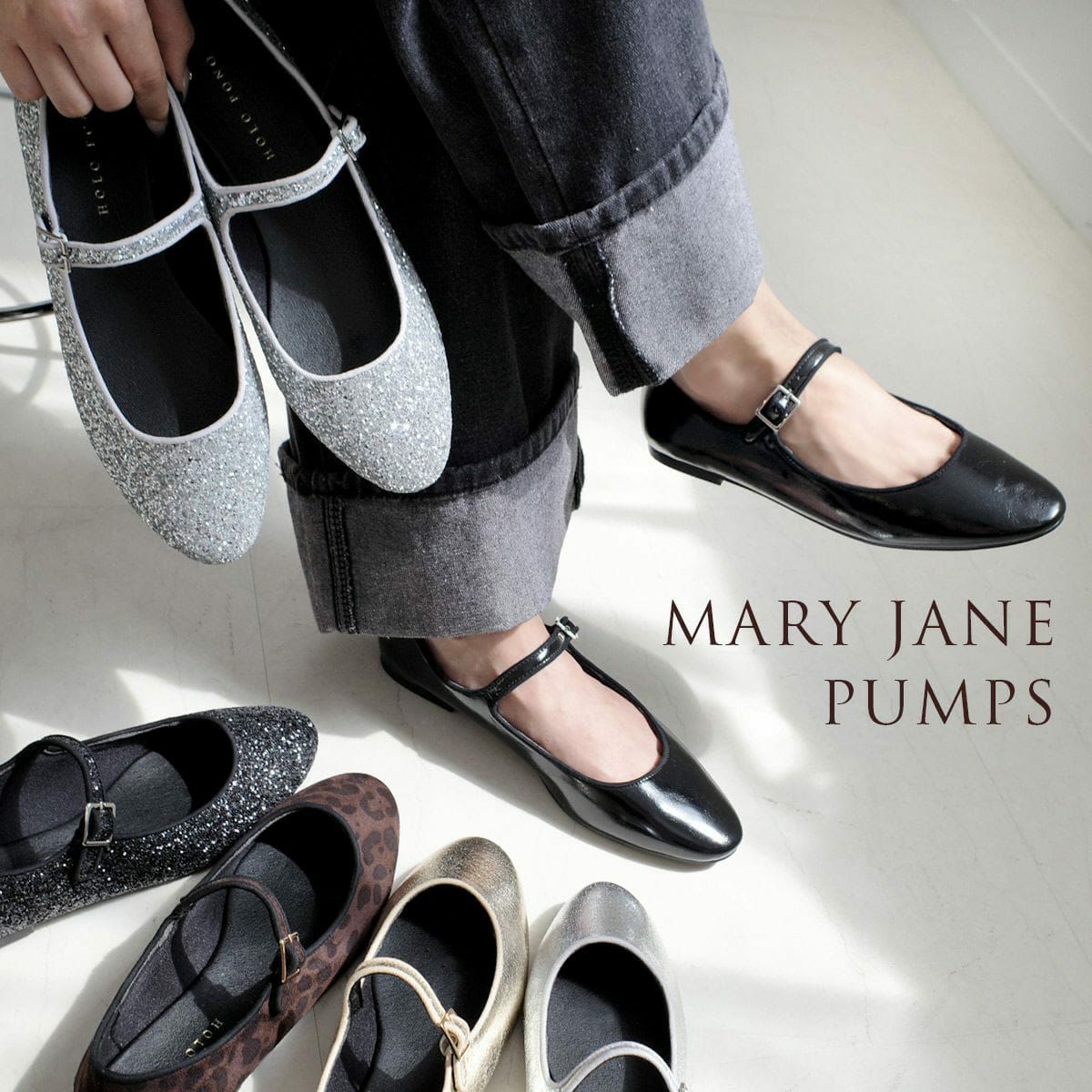 メリージェーンベロアパンプス靴 レディース | 《公式》レディース