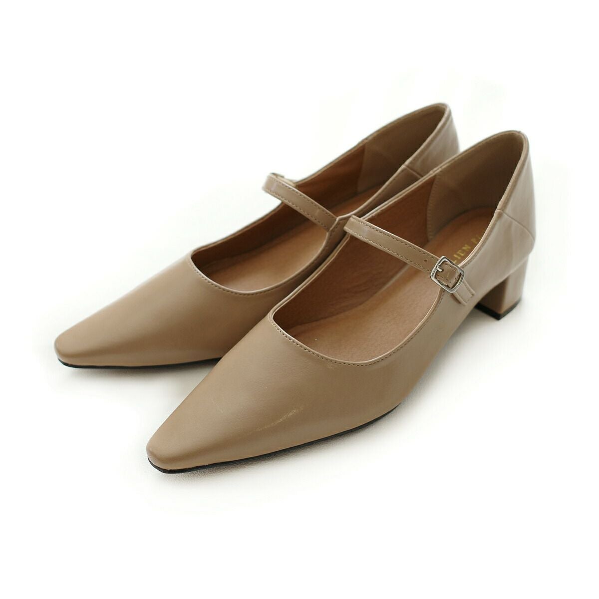 期間限定SALE】かかとが踏める2WAYメリージェーン4cm太ヒールパンプス