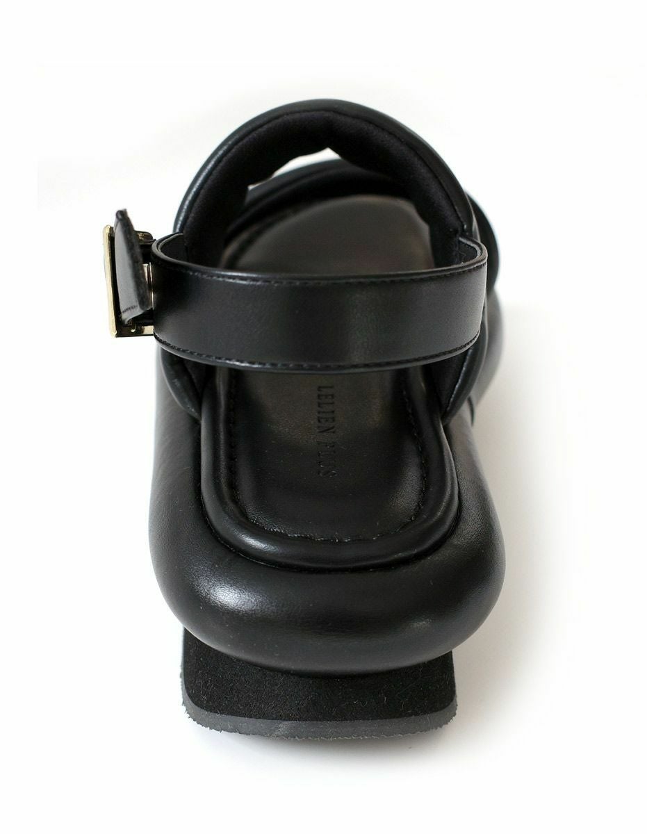 在庫限り！特別価格！】ダブルバンドダブルベルト厚底サンダルパデッド