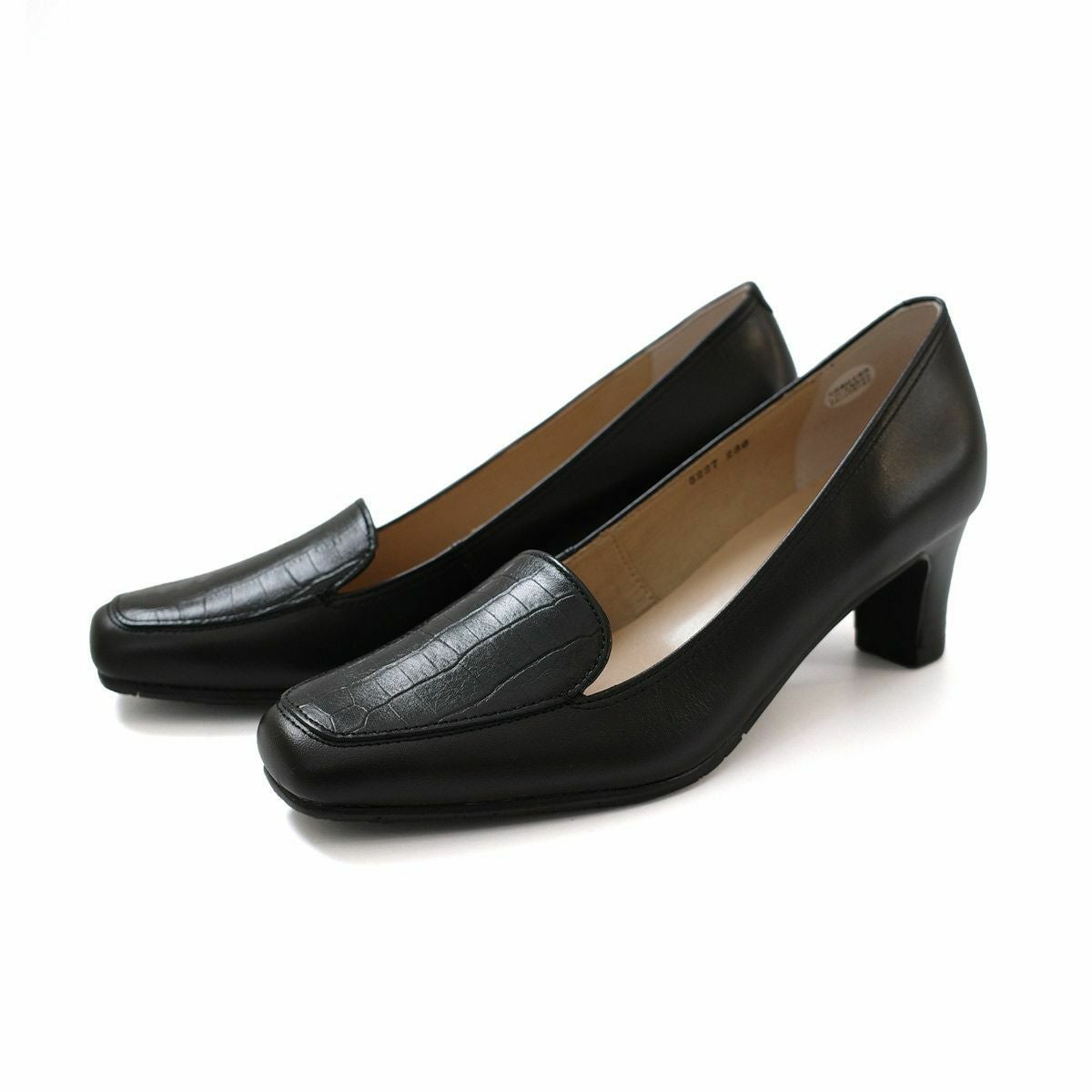 クロコ型押しパンプス日本製本革 レディース | 《公式》レディース
