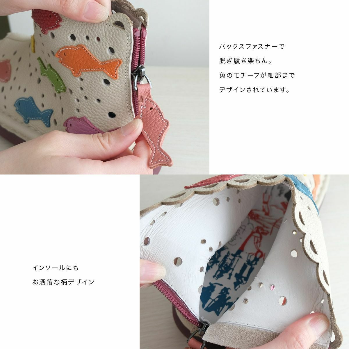 在庫限り！特別価格！】サンダルブーツサンダル牛革コンフォートバック