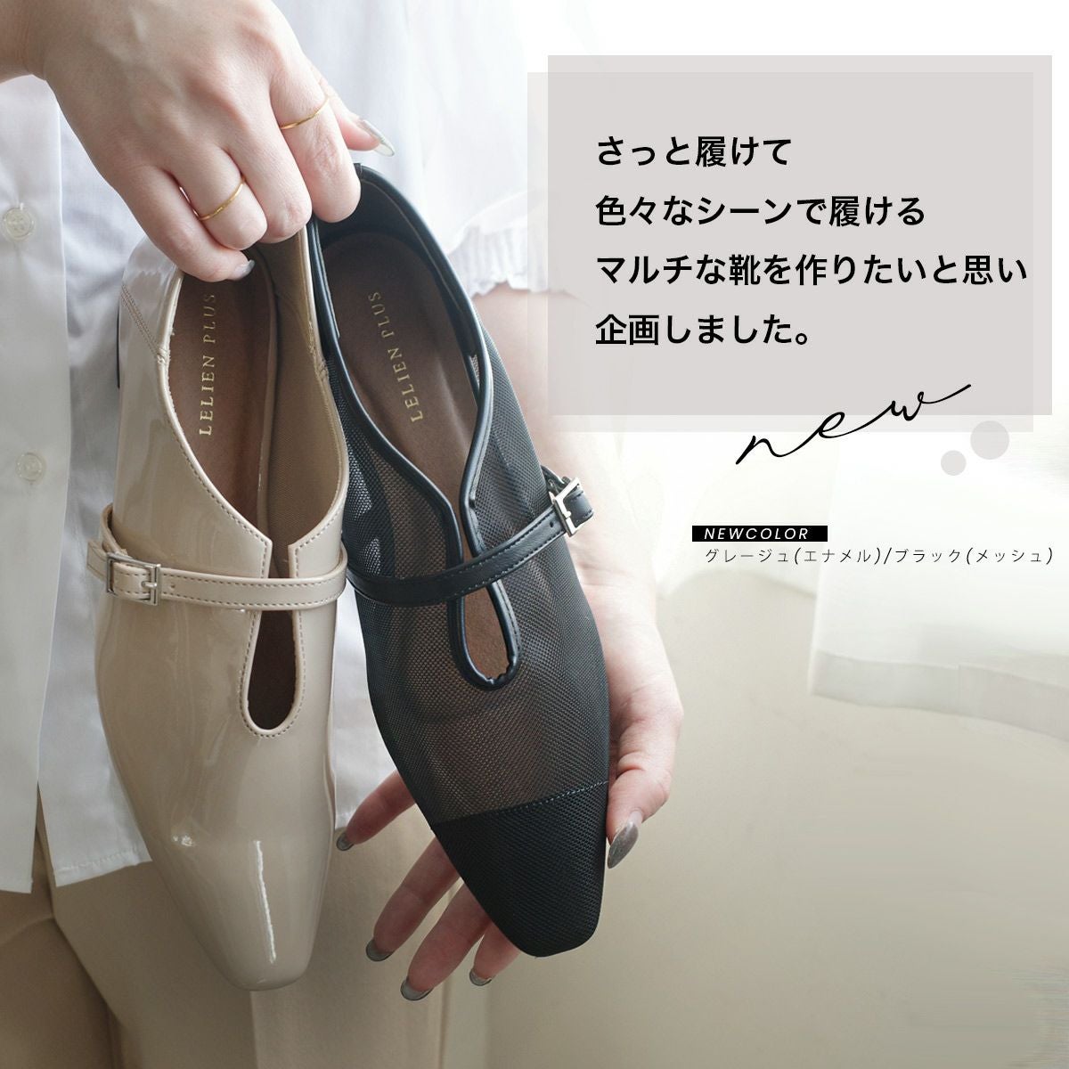 ソフトスクエアパンプスローヒールバブーシュ レディース | 《公式