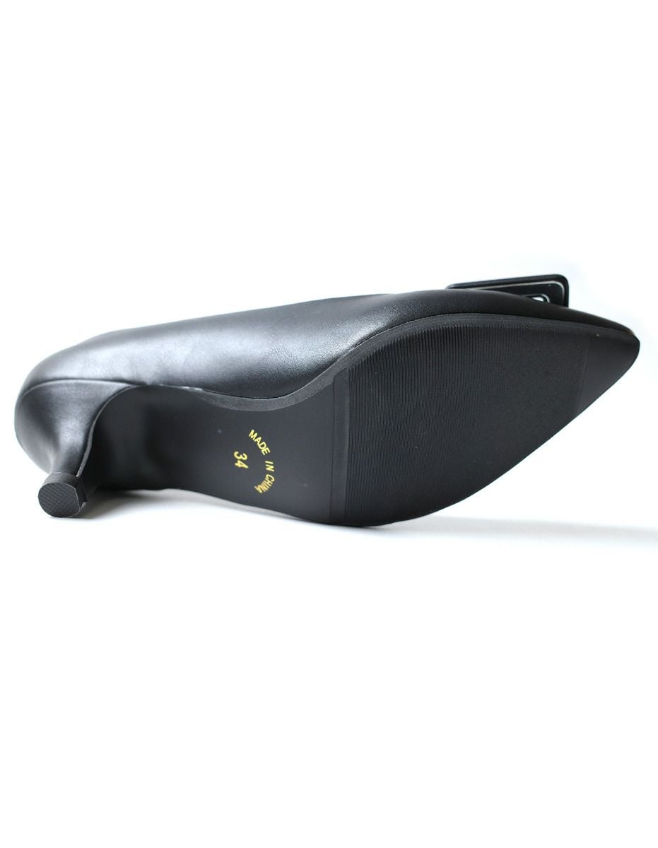 バックルモチーフポインテッドトゥパンプス レディース | 《公式