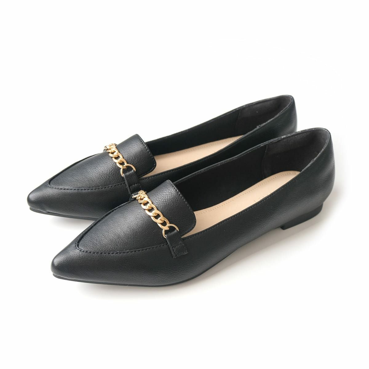 ポインテッドローファーフラットシューズ レディース | 《公式