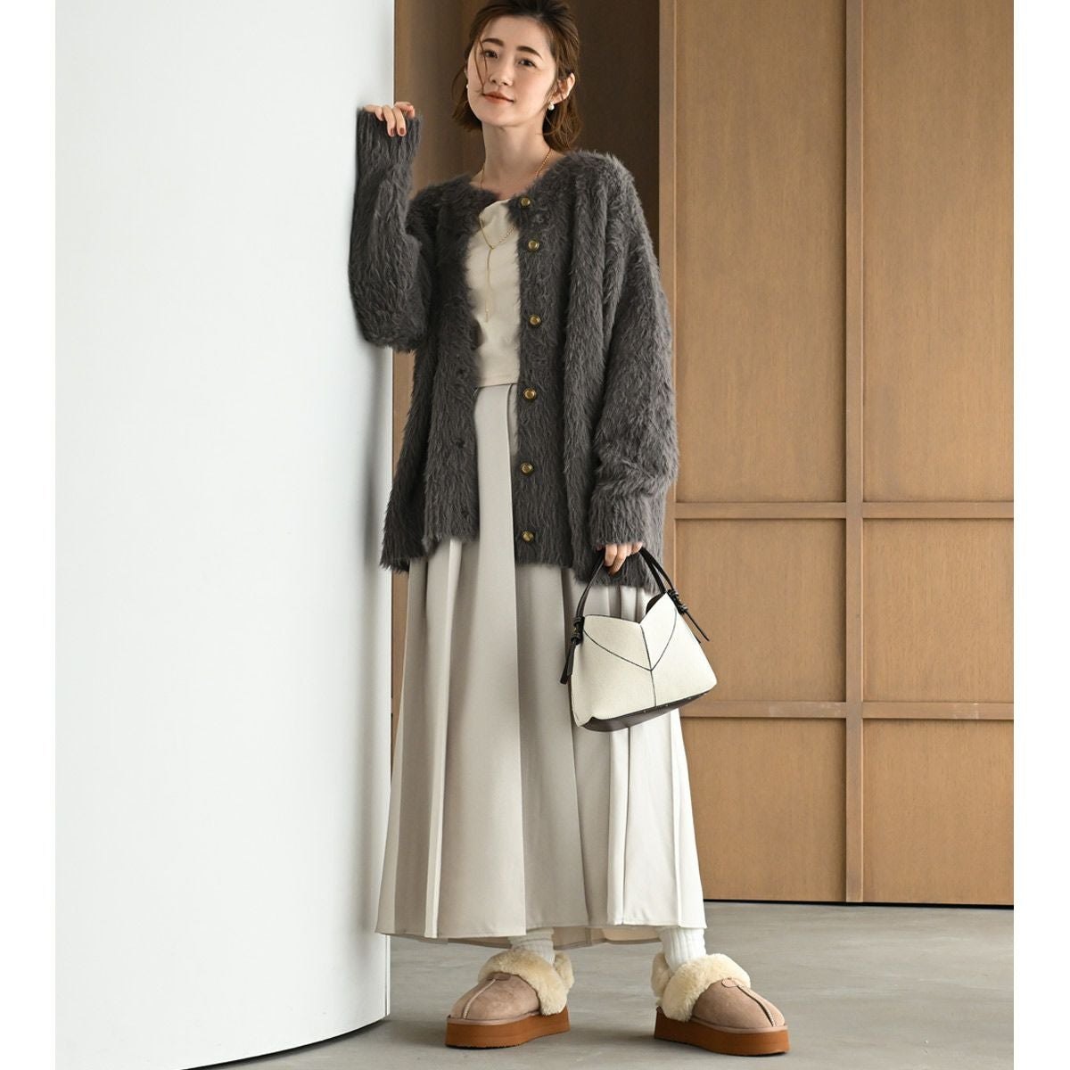 厚底ムートンスリッパ2WAY レディース | 《公式》レディースシューズ
