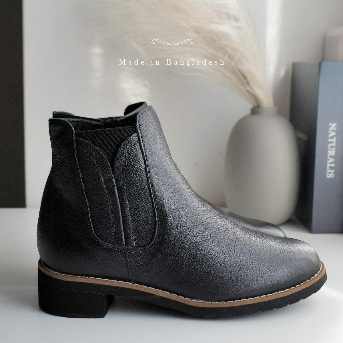 在庫限り！特別価格！】本革サイドゴアブーツショートブーツ