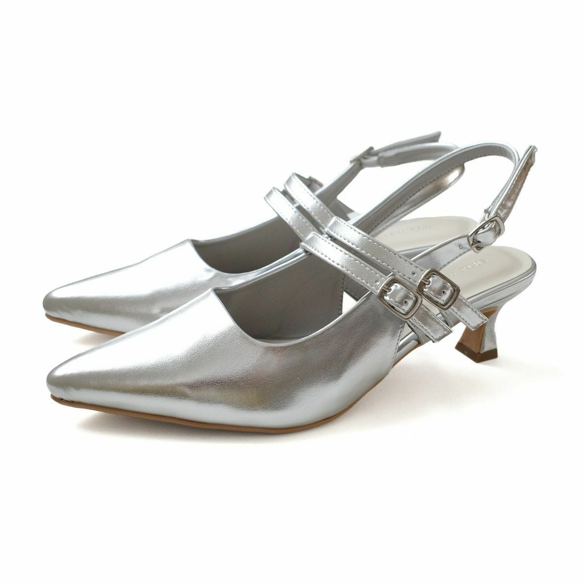 バックストラップミュールダブルストラップサンダル レディース