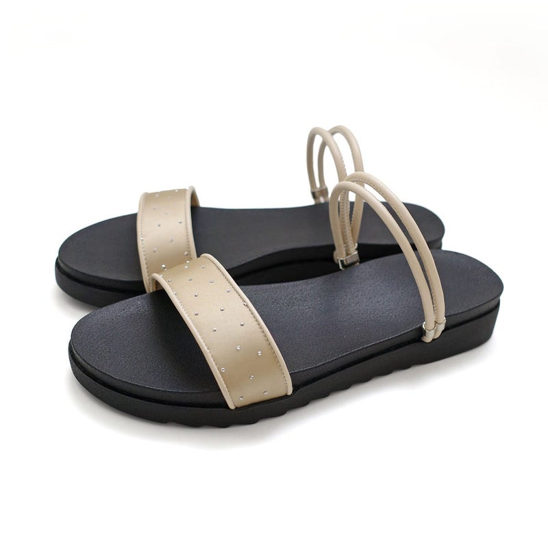 ベージュ(ビジュー)