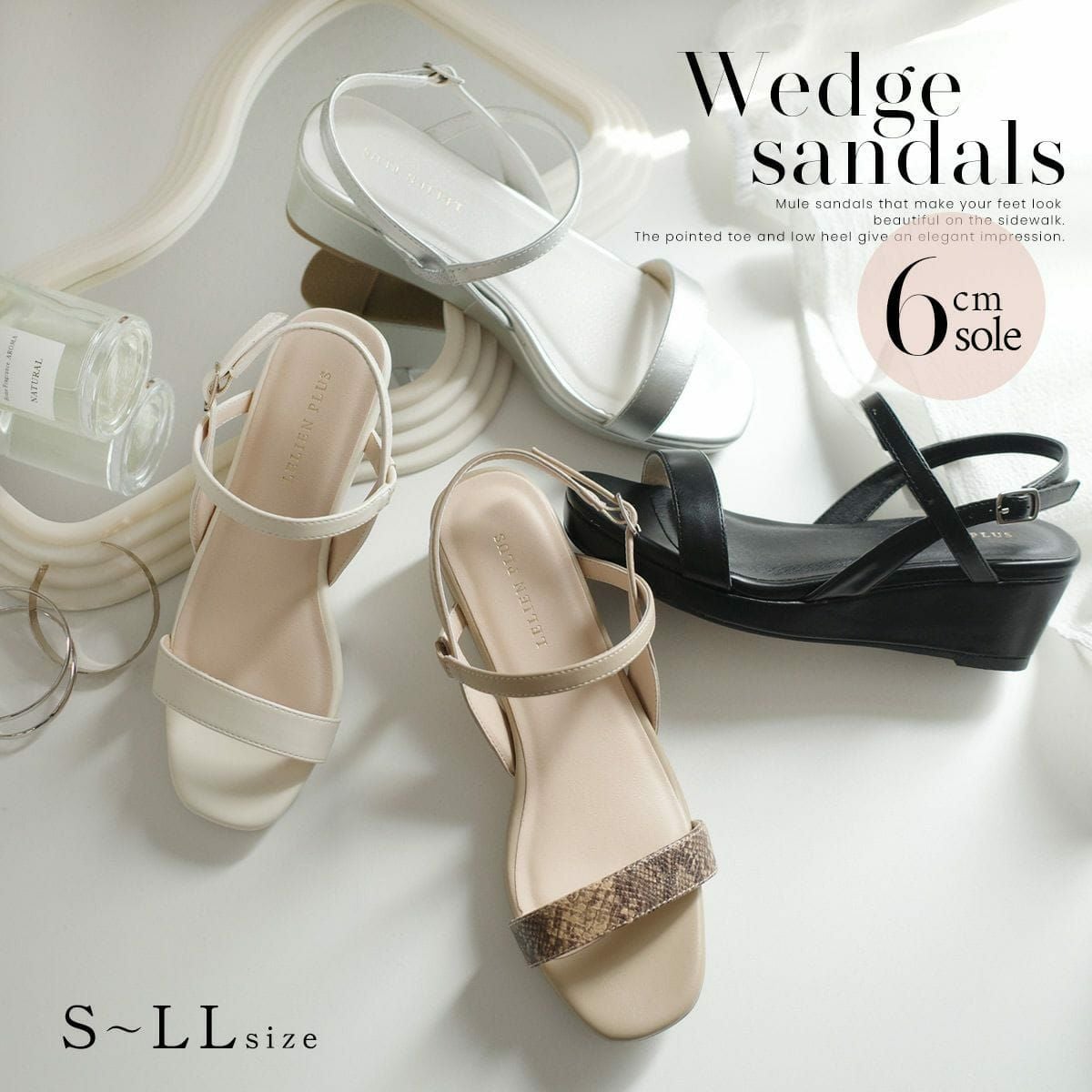 厚底ストラップサンダル CX3139