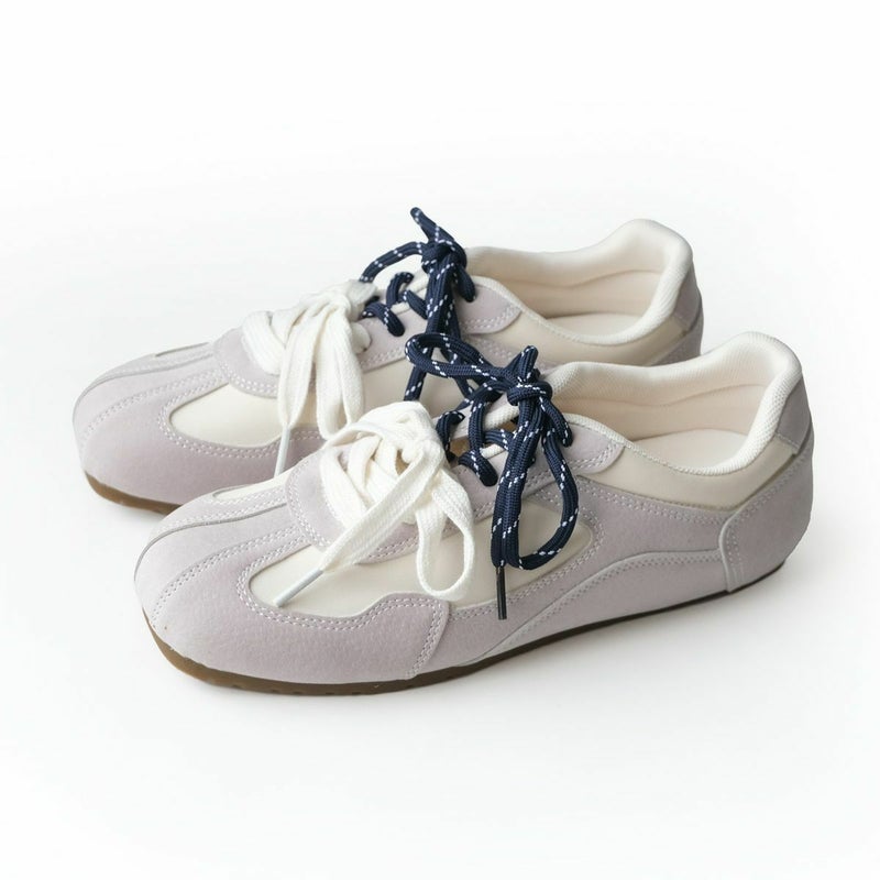 アイボリー×グレー