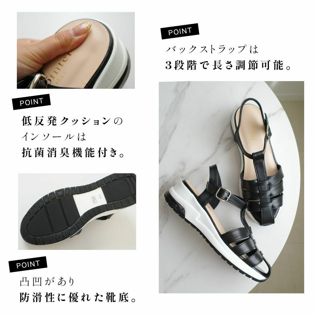 本革SALE】本革スポーツサンダル レディース | 《公式》レディース
