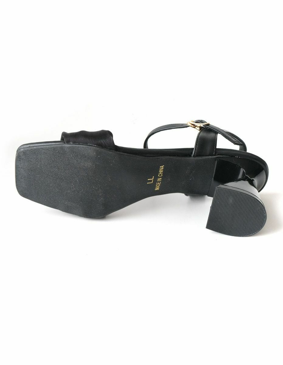 クリアランスSALE】オーガンジーストラップサンダル変形ヒール