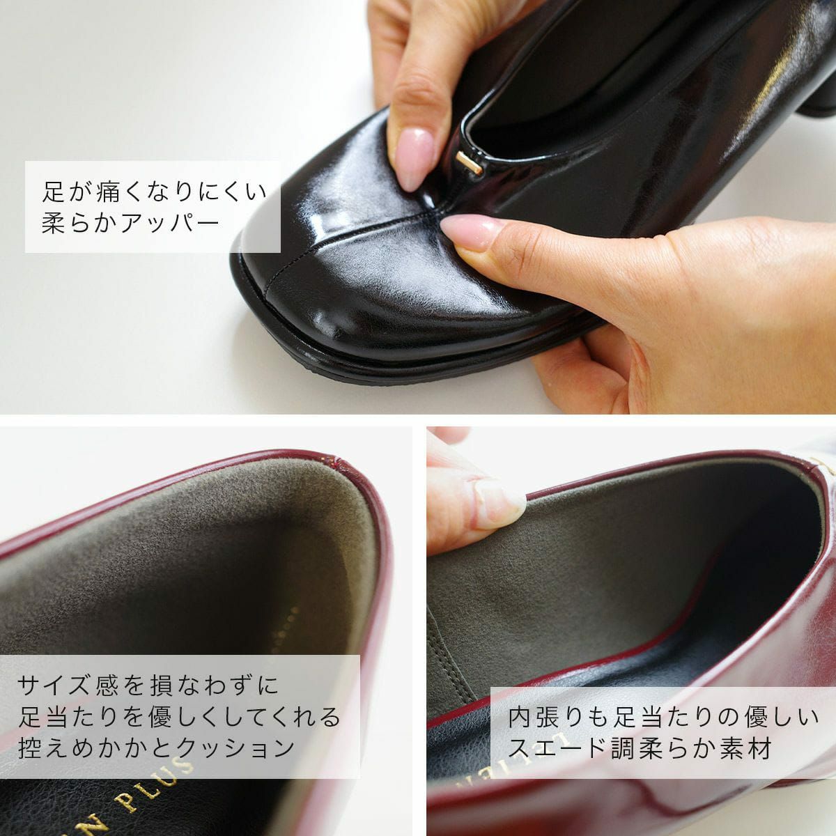 オブリークトゥブーティパンプス5cm変形サークルヒール レディース