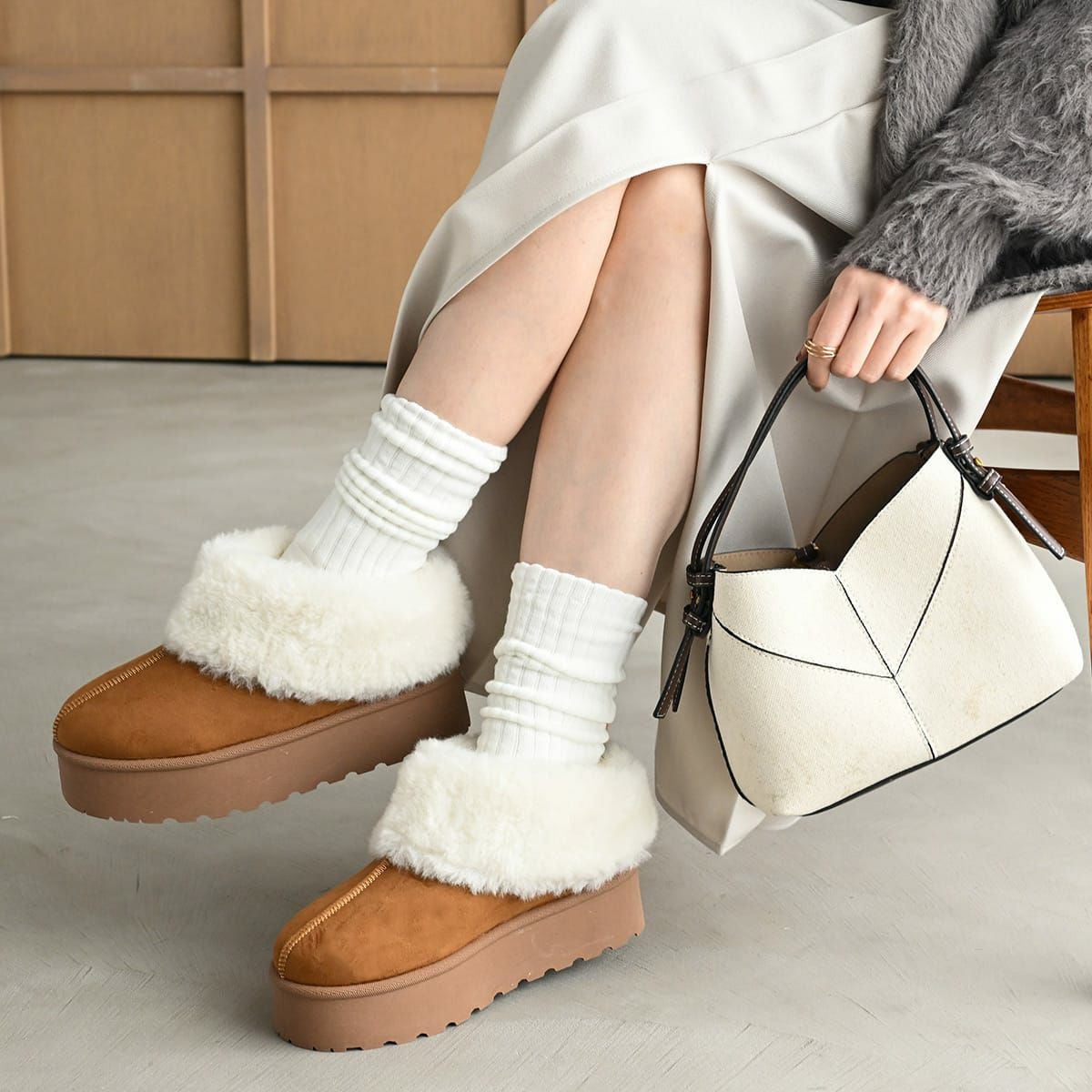 厚底ムートンブーツレディース レディース | 《公式》レディース