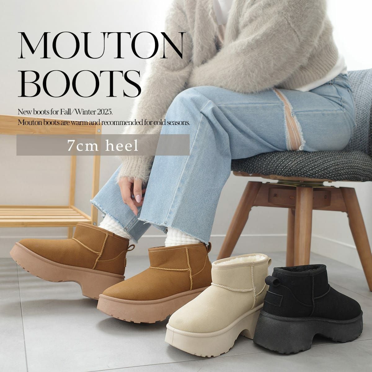 厚底ムートンブーツレディース レディース | 《公式》レディース