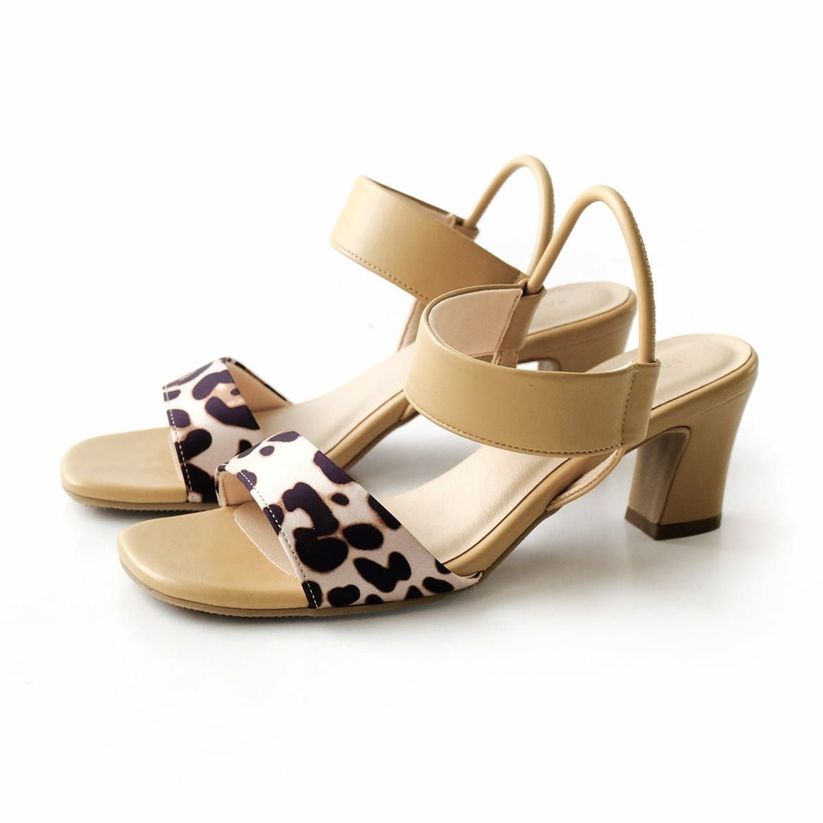 レオパード×ベージュ(スムース)