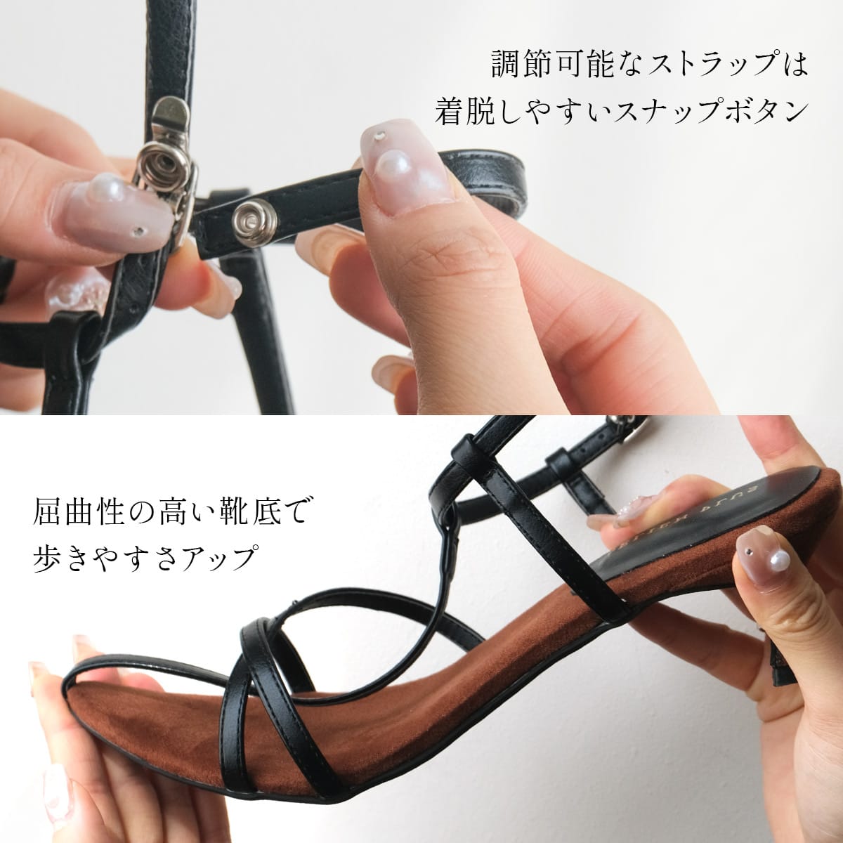 ポインテッドトゥストラップサンダル レディース | 《公式》レディース